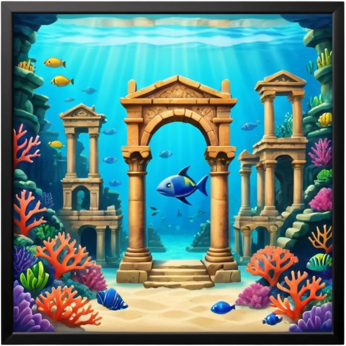 The Lost Island of Atlantis emoji