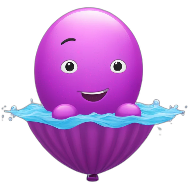 Baloon swimming  emoji