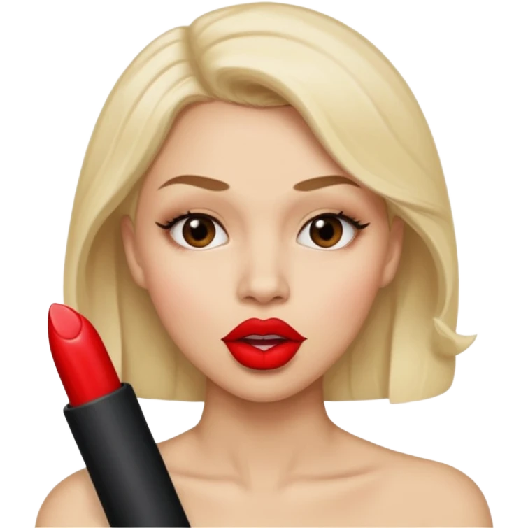 Heart eye emoji sucking a black penis emoji