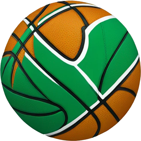 Green wave basketball  emoji