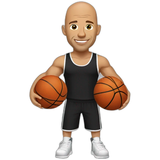 Vin Diesel jugando basquet emoji