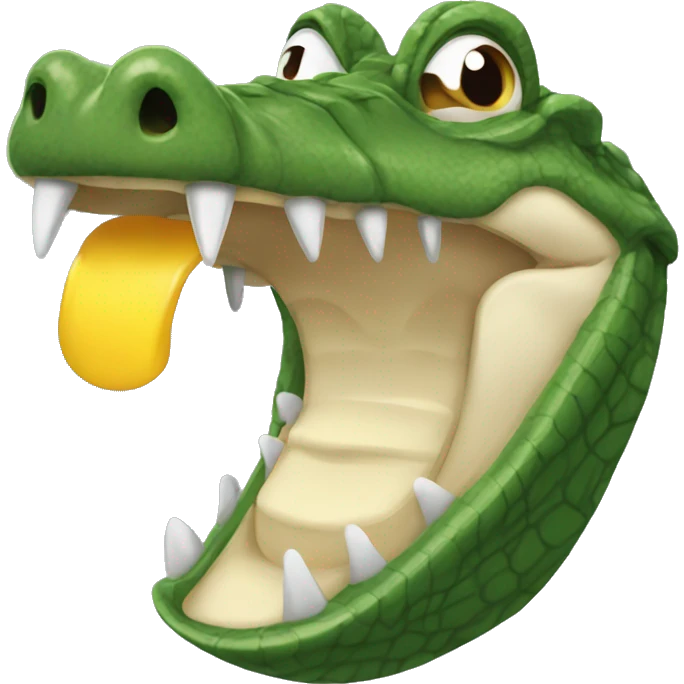 CAIMAN comiendo  emoji