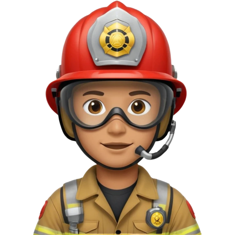 Firefighter with Mask emoji