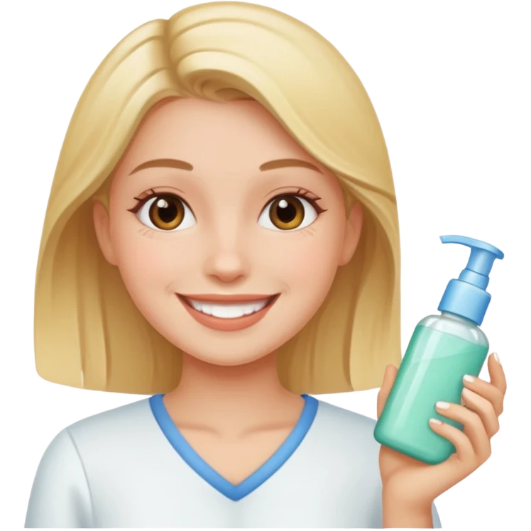 an emoji of a girl doing skincare emoji