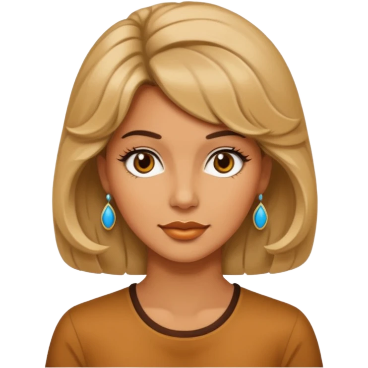 70s 80s single women with hair style  emoji