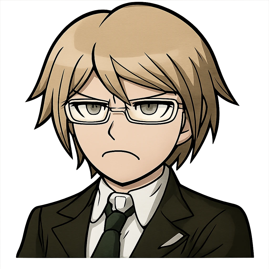 Danganronpa style emoji of Byakuya Togami emoji