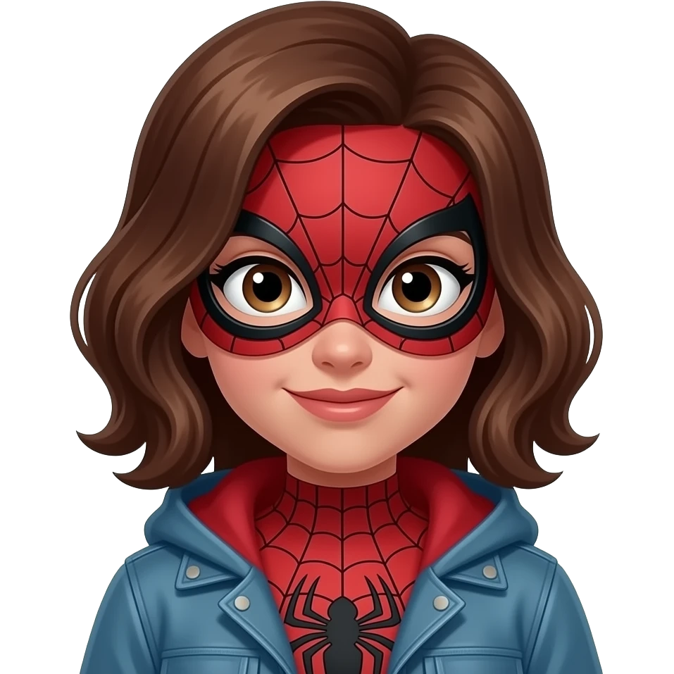 Gwen spider verse with mask emoji