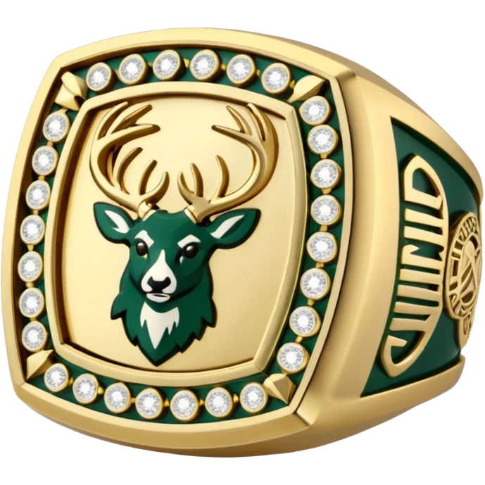 Milwaukee bucks championship ring facing front emoji