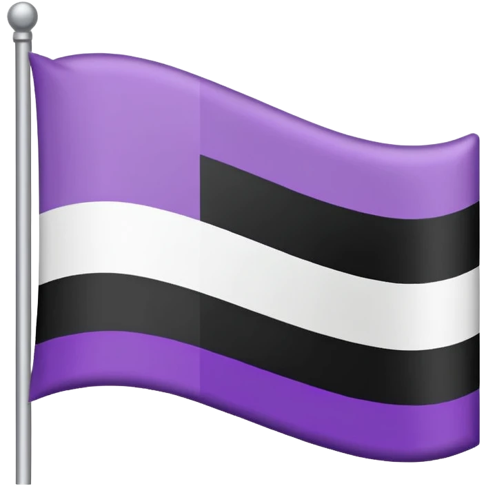 Asexual flag emoji