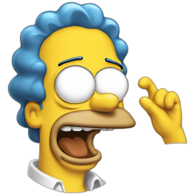 Simpsons laught emoji