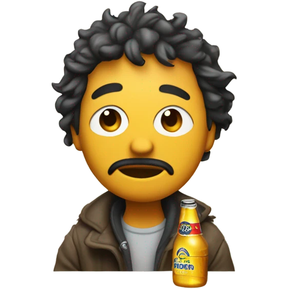 Creep with corona and cigarette emoji