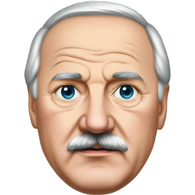 photorealistic Belarus president serious Lukashenko emoji
