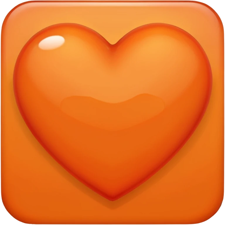 Dark Orange Heart Emoji emoji