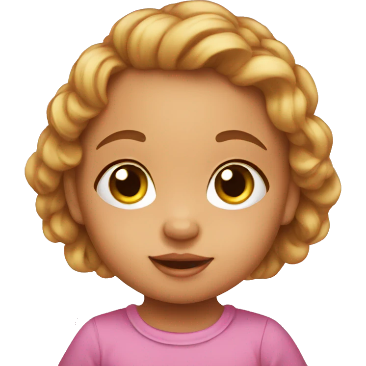 Baby girl infant emoji
