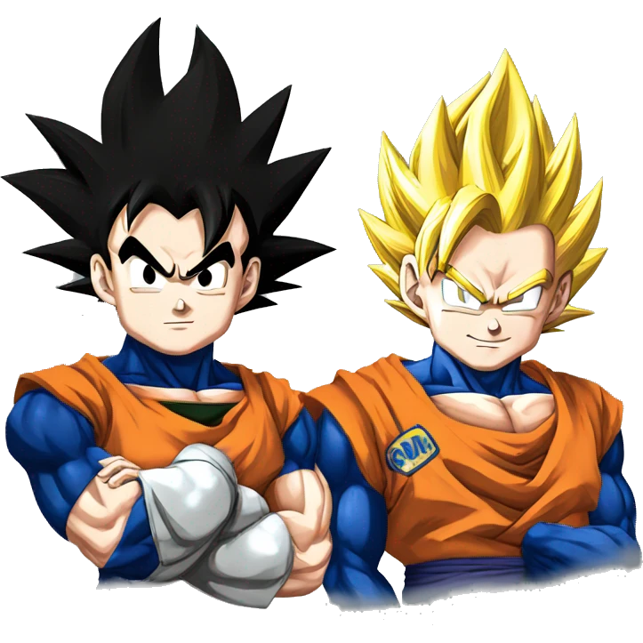 Goku y vegeta emoji