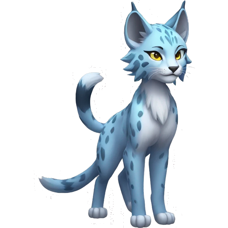 Anthro Sona Lynx-Fakémon Full Body emoji