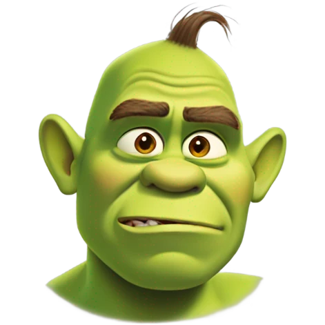 Shrek scratching his head  emoji