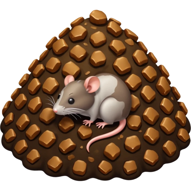 Rat pooping emoji