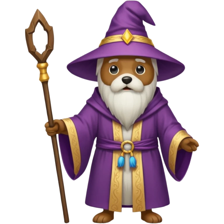 Dog wizard emoji