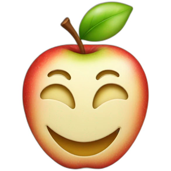 smile apple emoji