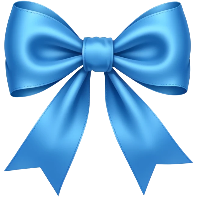 blue ribbon emoji