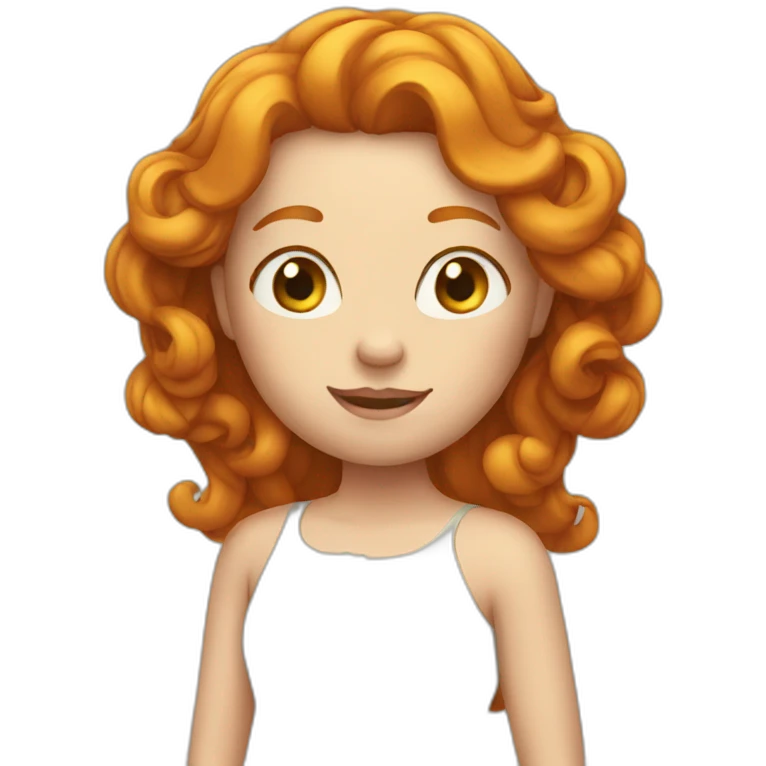 Ginger queen emoji
