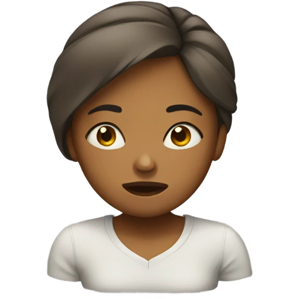 Girl tired emoji