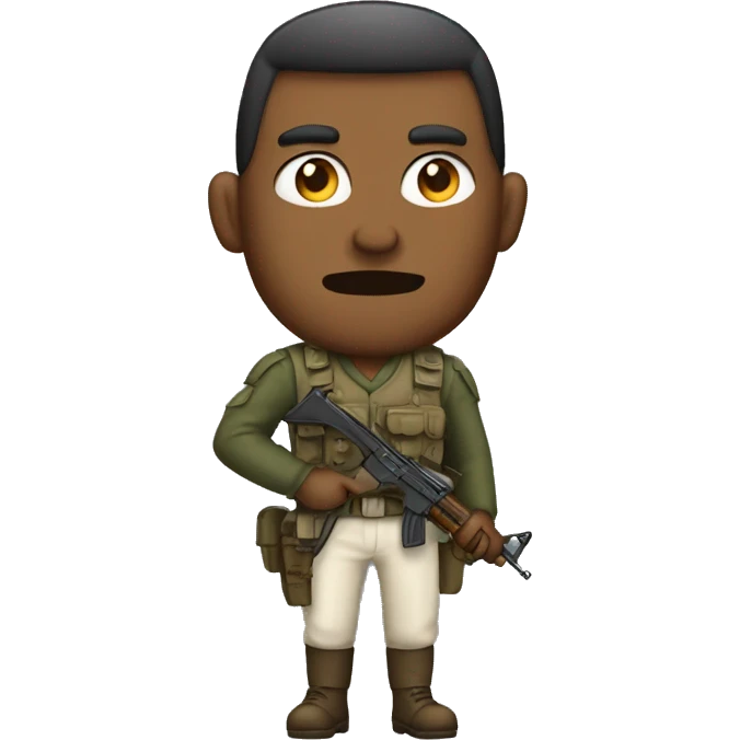 war charecter with no gun emoji