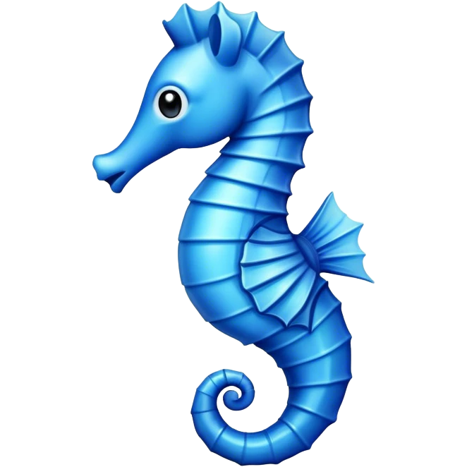 blue seahorse  emoji