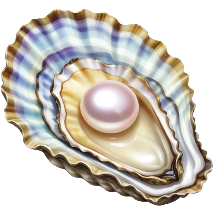 Oyster with pearl inside emoji