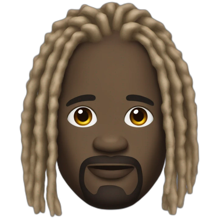 shaquille o'neal with dreadlocks emoji
