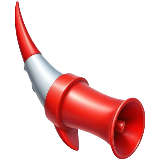 Red horn  emoji