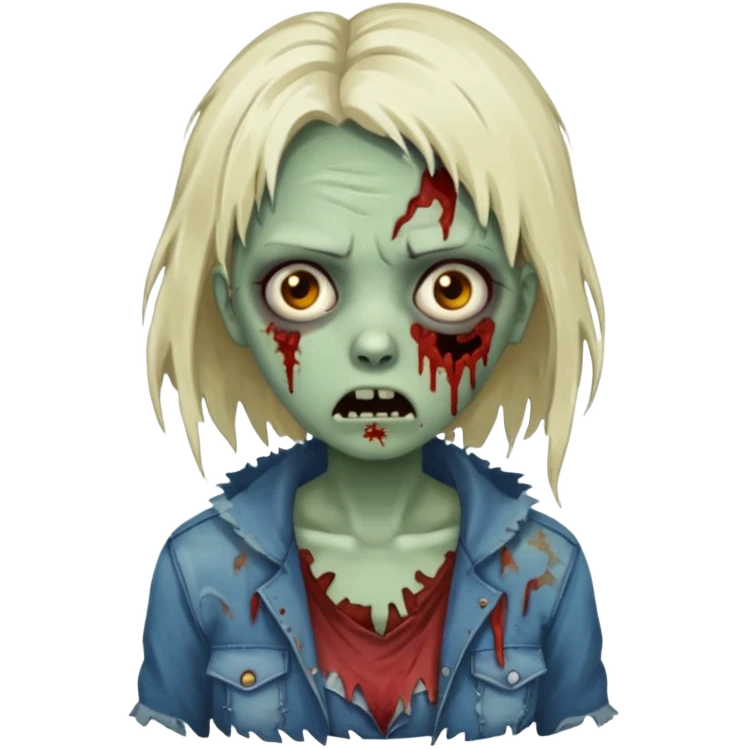 Zombie girl emoji