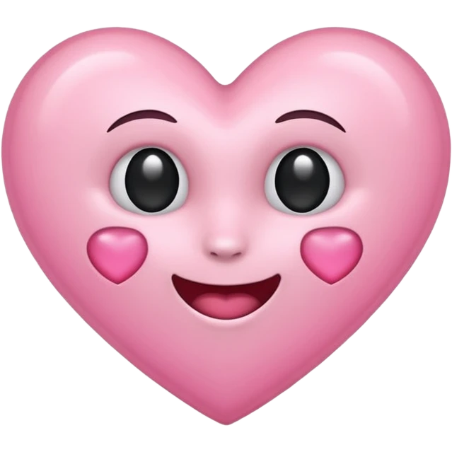 Licht roze hart emoji