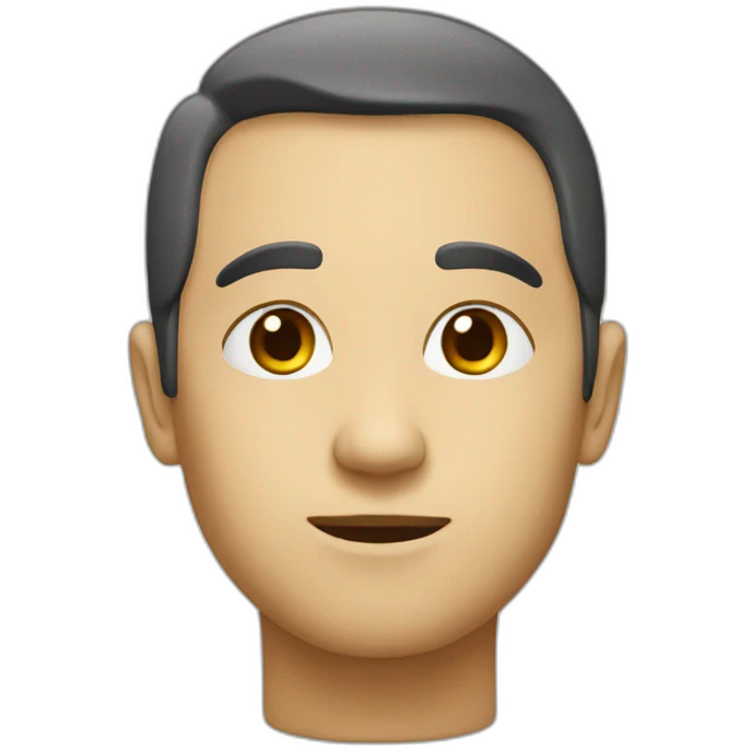 Visage gené emoji