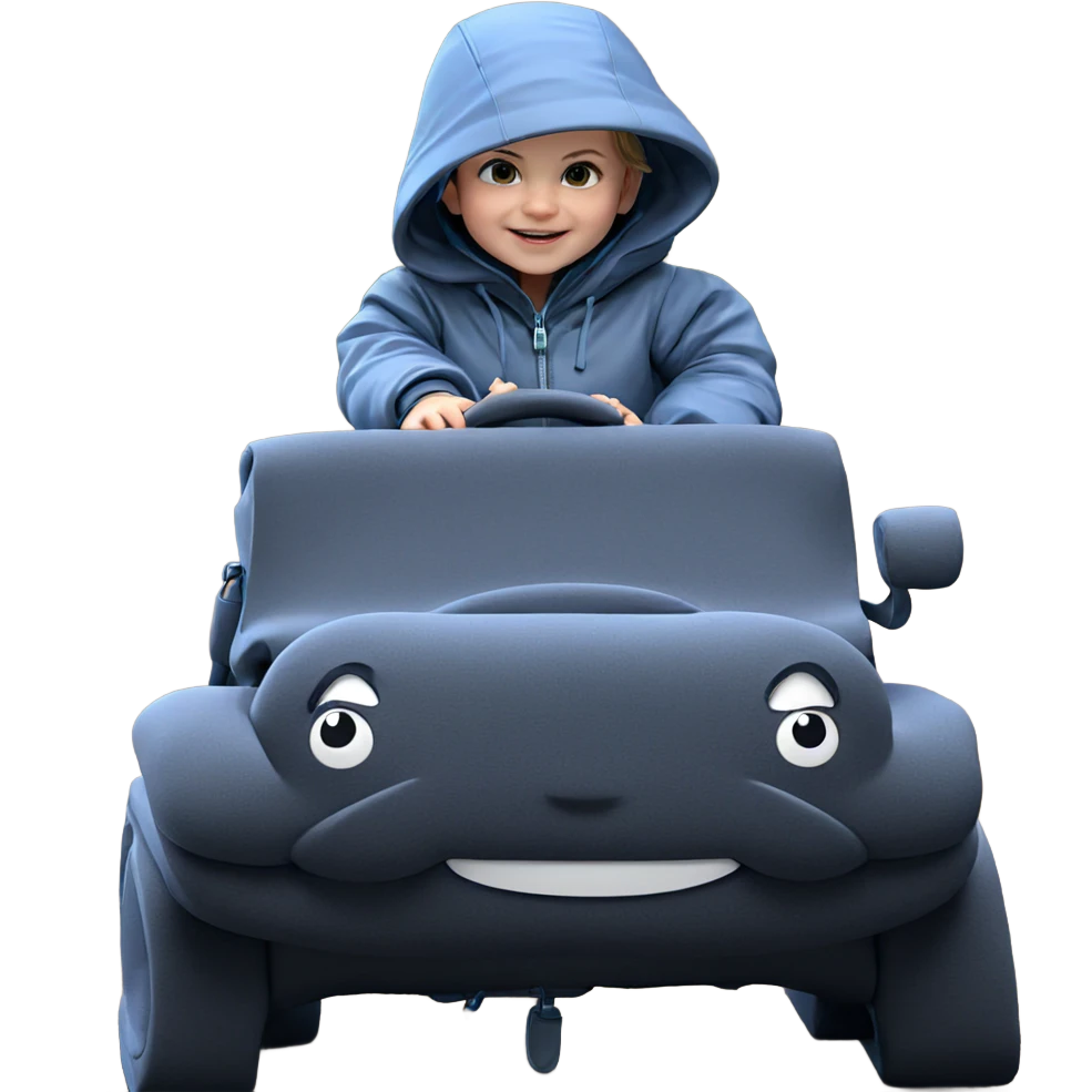 smiling girl in hooded jacket emoji