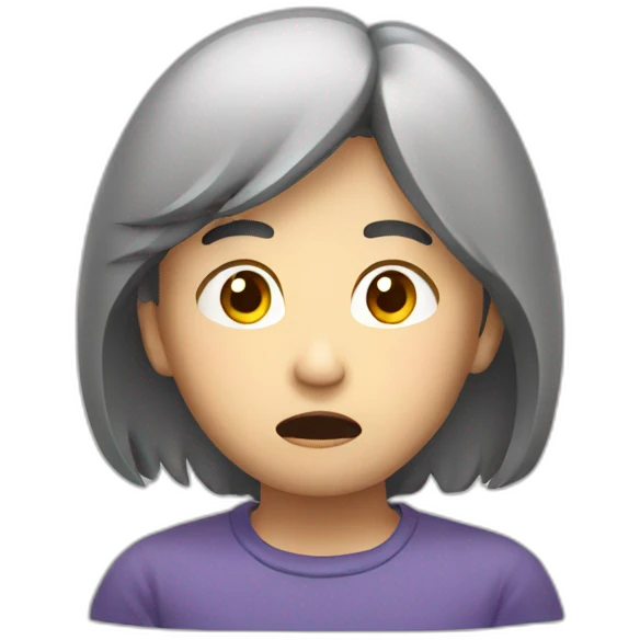 asian worried emoji