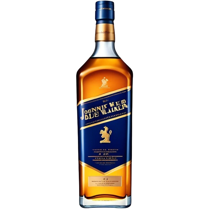 Johnnie Walker Blue Label fat bottle, single bottle emoji