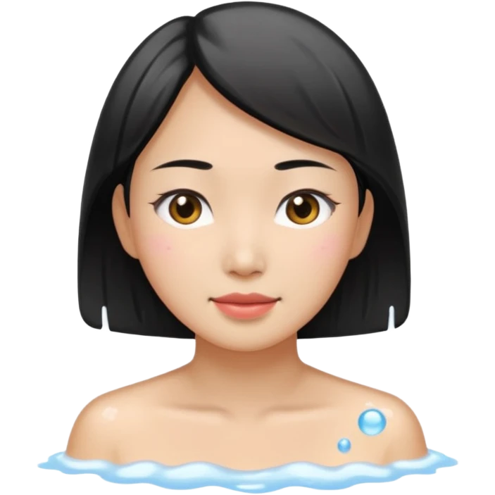 Asian Woman Washes Face emoji