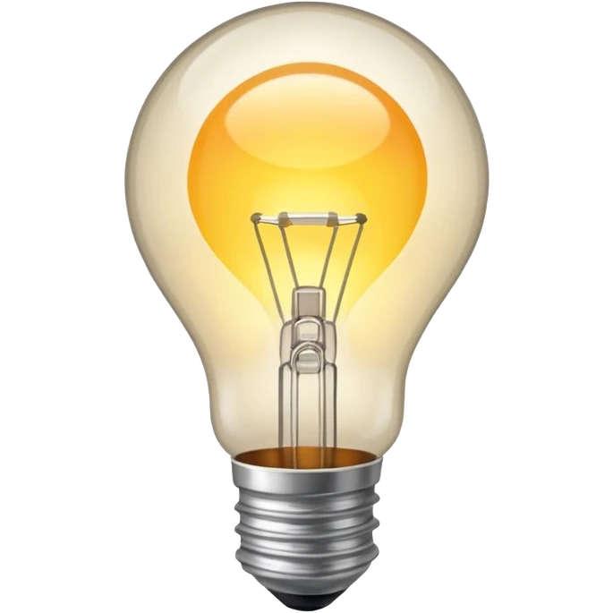 simple lightbulb emoji