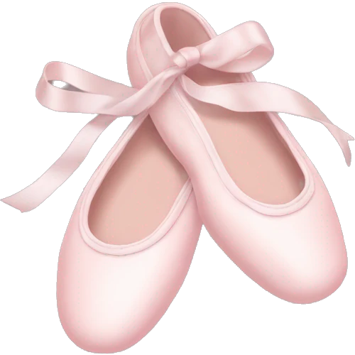Pale pink ballet shoes emoji