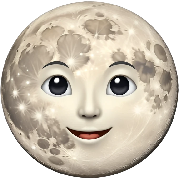 Large and beautiful moon emoji