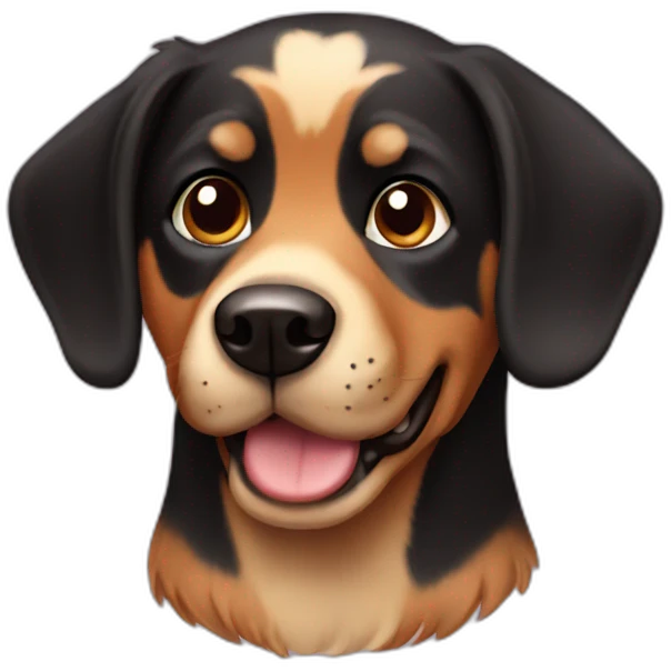 Black and Tan dog emoji