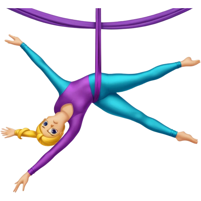 Aerial silks, without person emoji