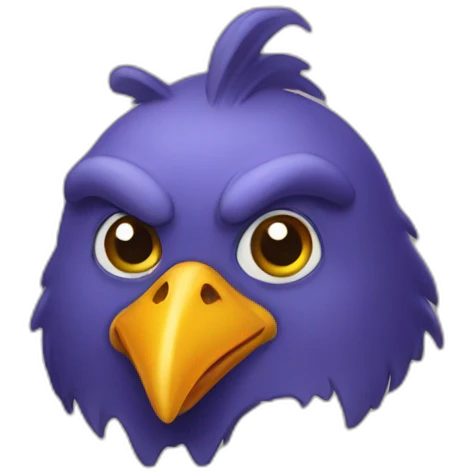 Une poule chauve emoji
