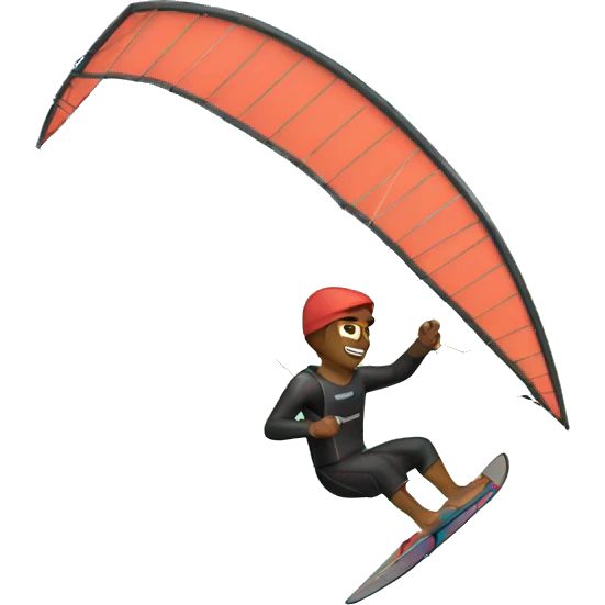 Kite surfer emoji