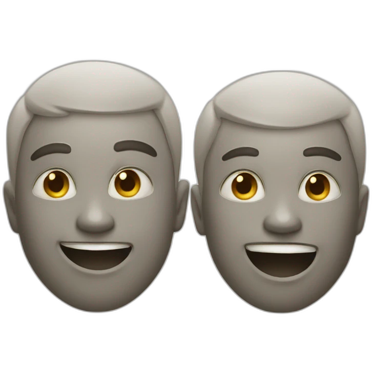 Smiley à deux visages emoji