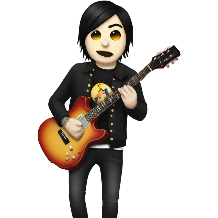 Frank Iero playing guitar emoji