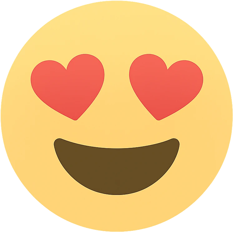 smiling face with heart eyes emoji