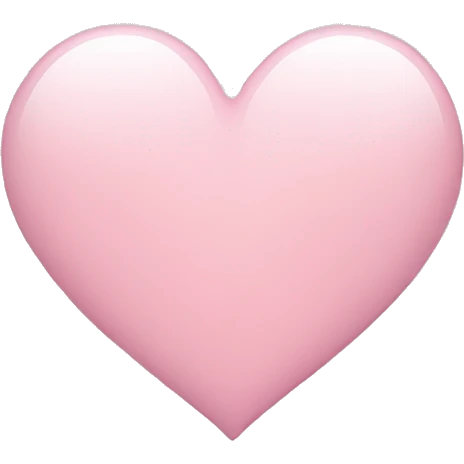 Light pink heart emoji